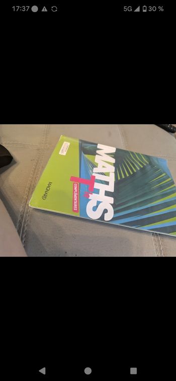 Livre maths complémentaire terminale