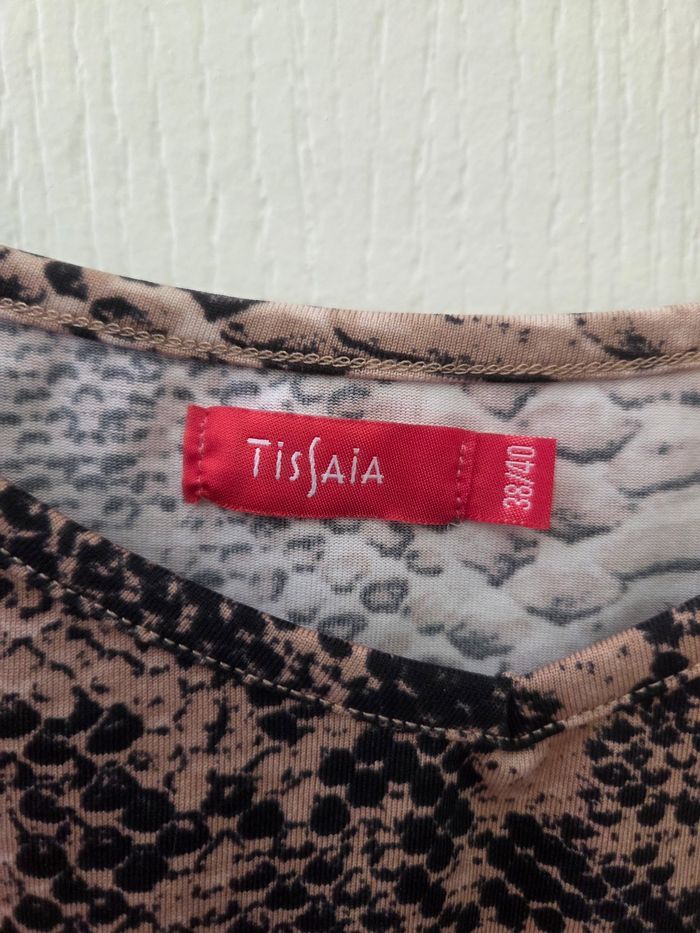 Top Tissaia Bretelles Élastiques Effet Peau de Serpent - photo numéro 3