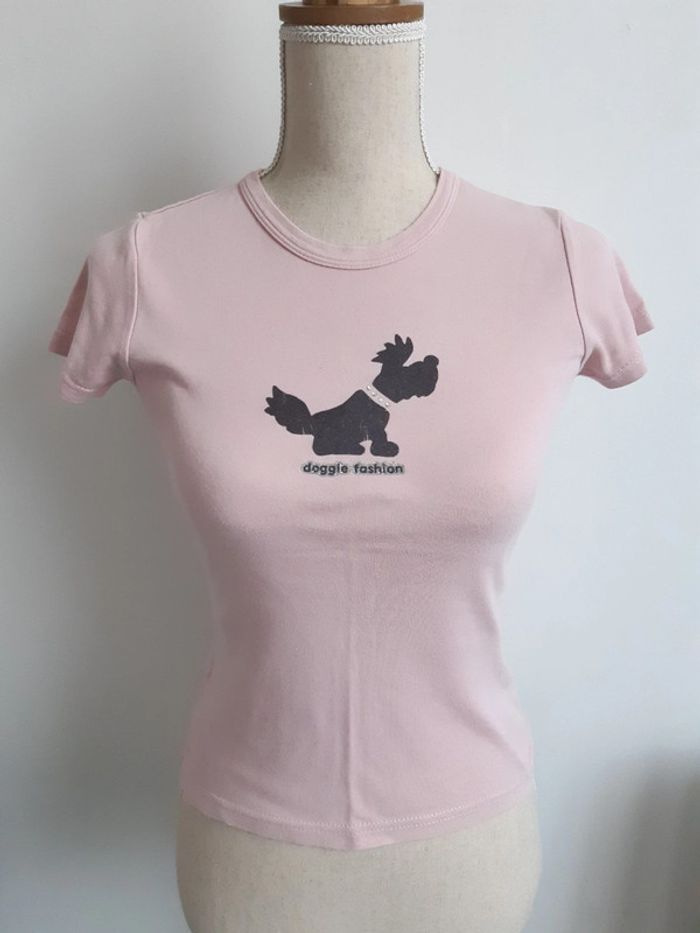 Tee shirt chien rose Cache Cache T36 - photo numéro 3