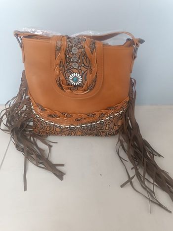 Sac à main à franges 