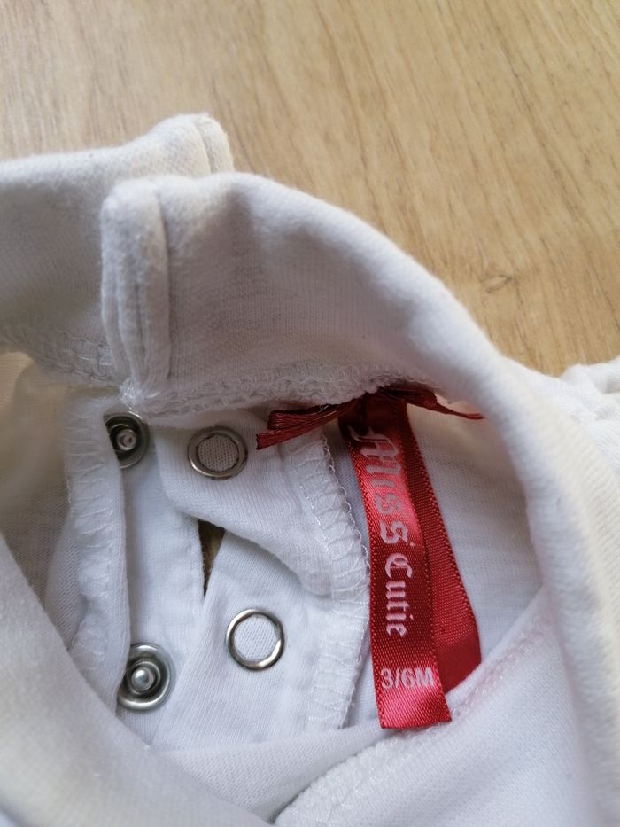 Tee shirt miss cutie 6mois - photo numéro 3