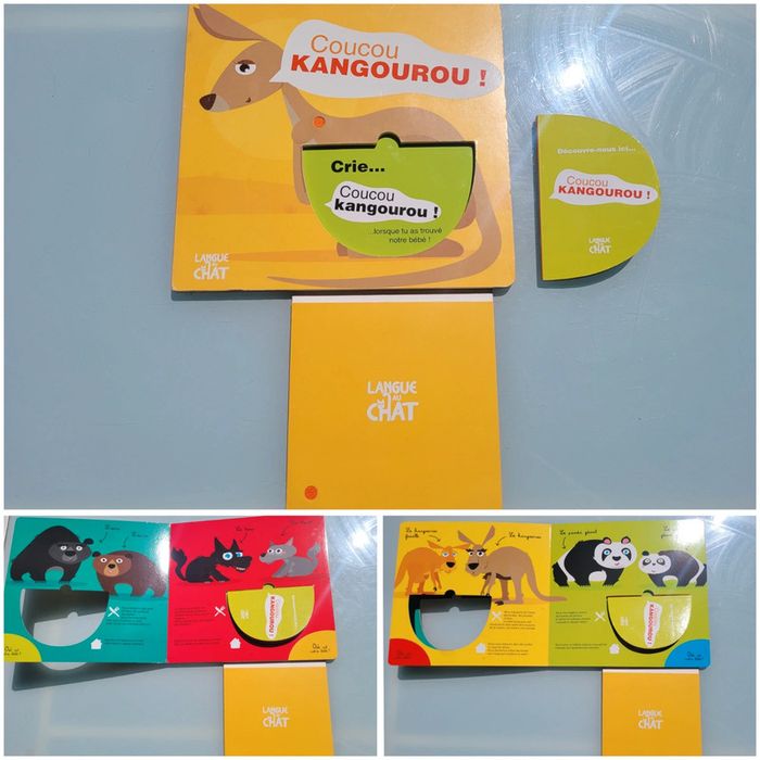 Livre surprise grand format 🦘 Coucou Kangourou ! 🦘 éditions langue de chat