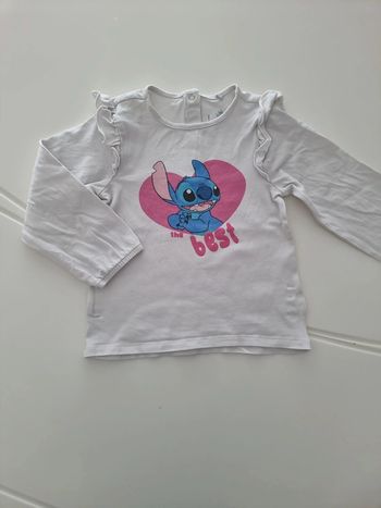 T-shirt blanc stitch