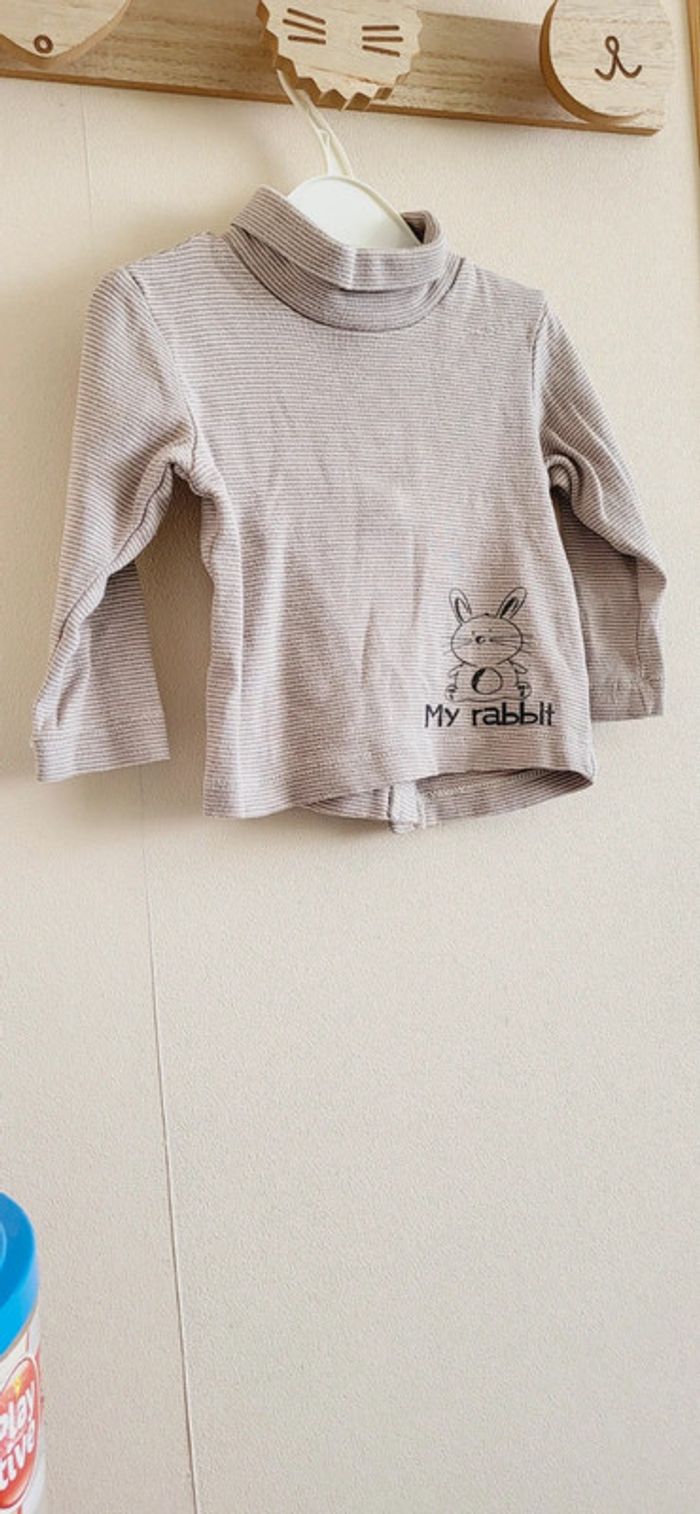 Col roulé beige Kitchoun 12 mois - photo numéro 2