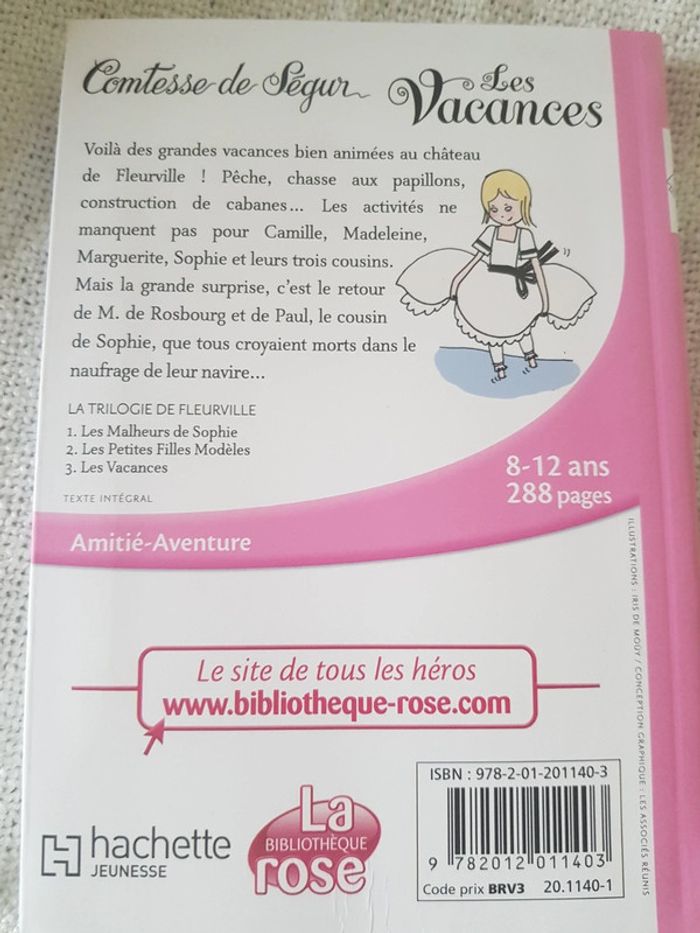 Les vacances edition comtesse de segur tome3 - photo numéro 2