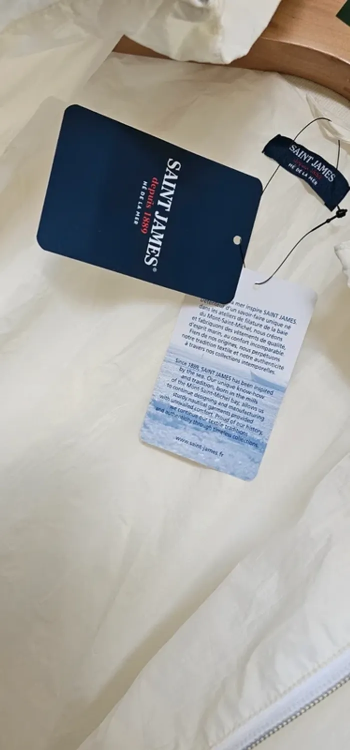 Veste Coupe Vent Parka Imper Trench Saint James Taille 40 - photo numéro 4