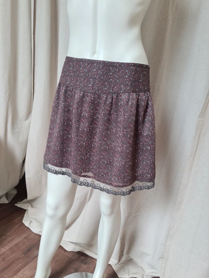 Mini-jupe bohème 38
