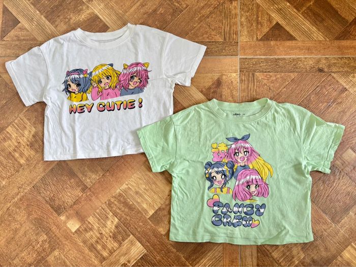 Lot t-shirts jumelles 6 ans