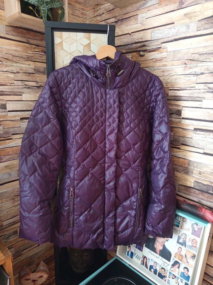 Manteau matelassé violet Betty Barclay