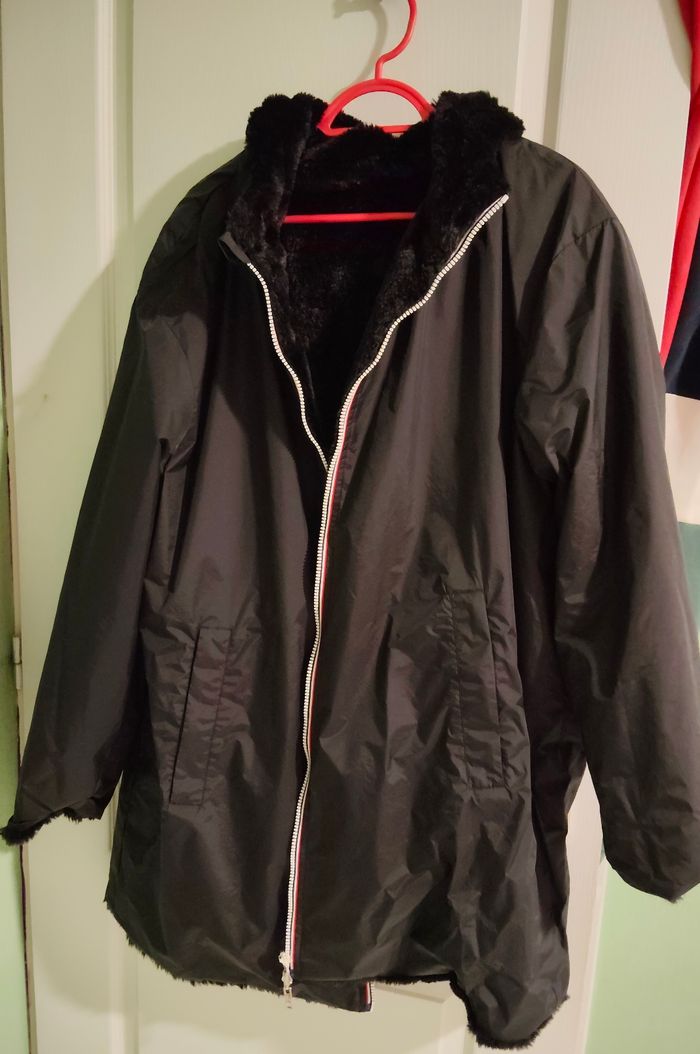 Manteau réversible imperméable