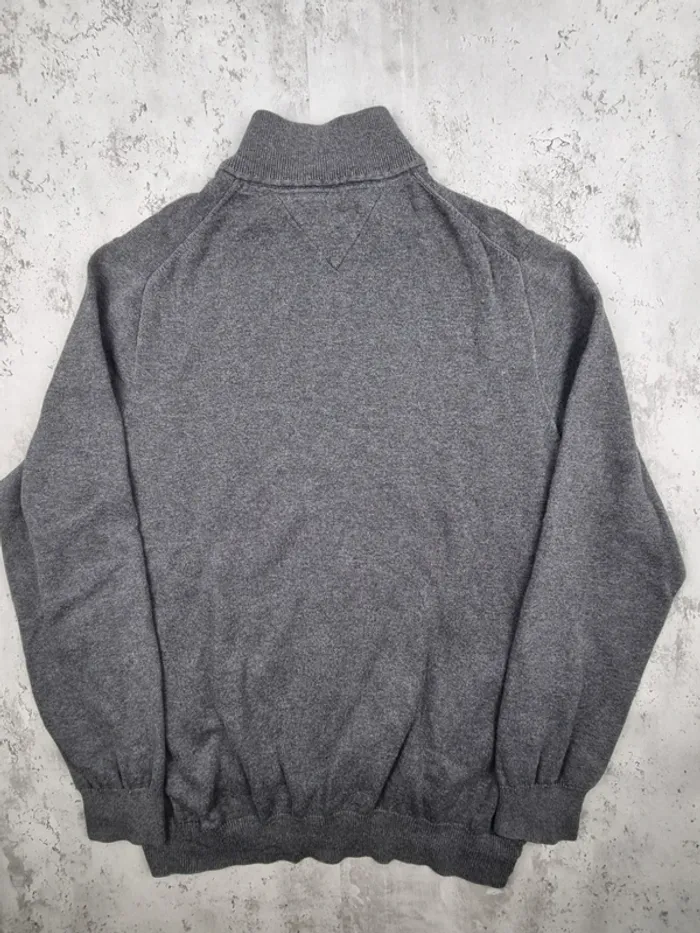 Veste zippée Tommy Hilfiger gris foncé – Taille XL Hommes (mesures en photos) - photo numéro 4
