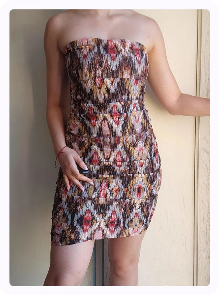 Robe bustier motifs Pull and Bear - photo numéro 2