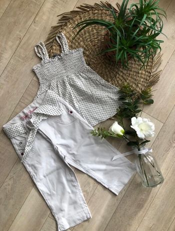 Ensemble blanc fille Vynil Fraise