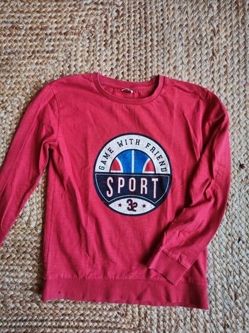 Pull léger rouge 12 ans