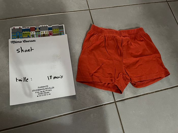 Short garçon 18 mois