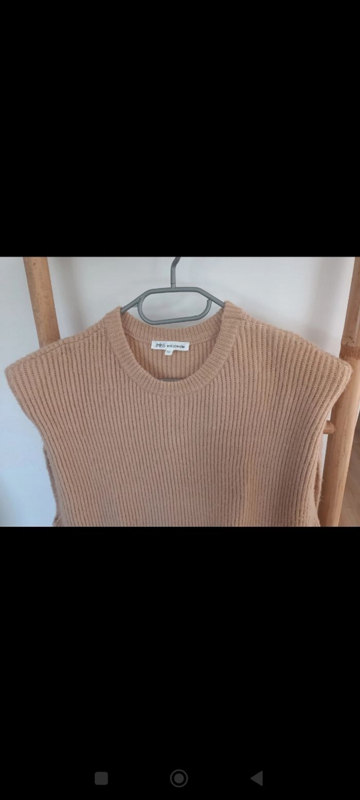 Pull sans manches beige - photo numéro 5
