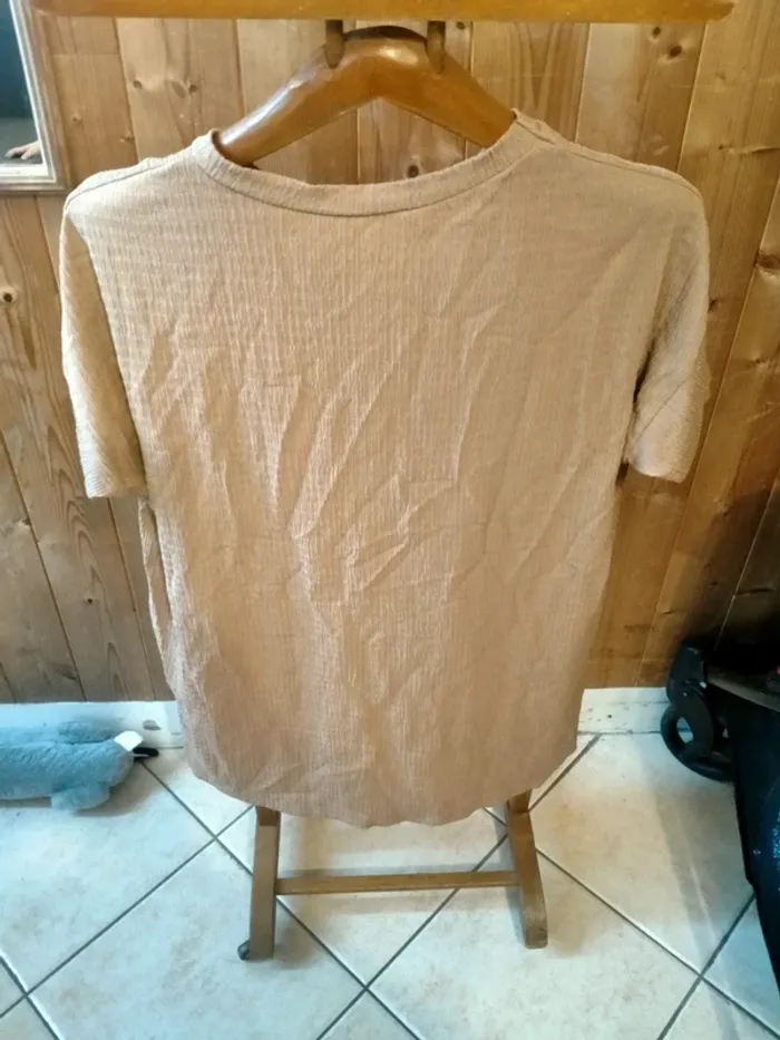 T-shirt beige Taille unique Made in Italy - photo numéro 4