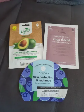 Lot de 3 masques visage