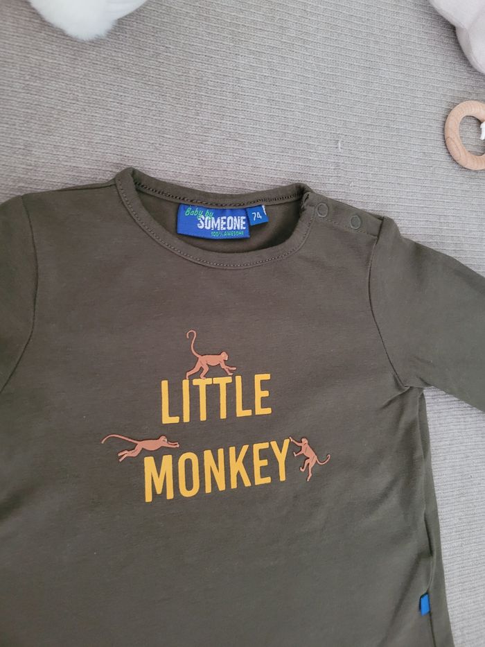 T-shirt manches longues bébé garçon " Baby by someone"- 9 mois - photo numéro 2
