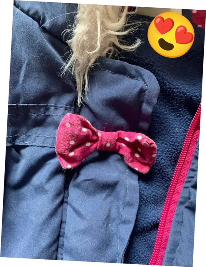 🛑 manteau minnie 🛑 taille 24 mois - photo numéro 3