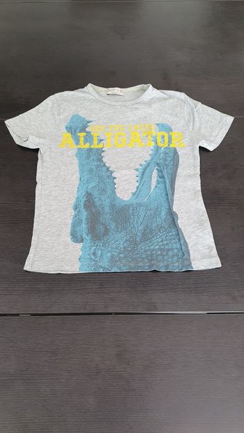 T shirt gris Zara en 9/10 ans