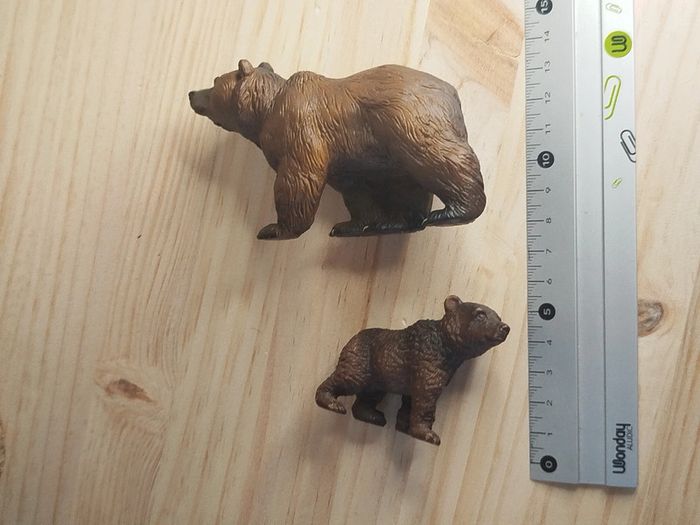PAPO Schleich Ours brun et son ourson Figurine animal de la forêt - photo numéro 11