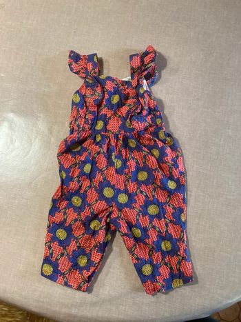 Combinaison bébé fleurie Bout’chou BIO – 6 mois