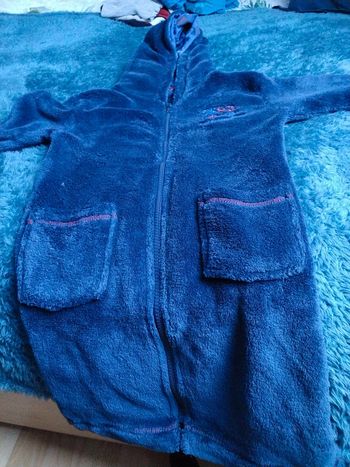 Robe de chambre polaire bleu marine Tissaia 6ans