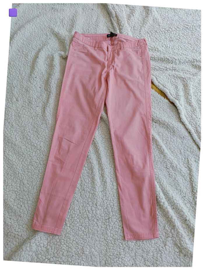 Jean pantalon rose clair, mignon kawaii vintage sans poches