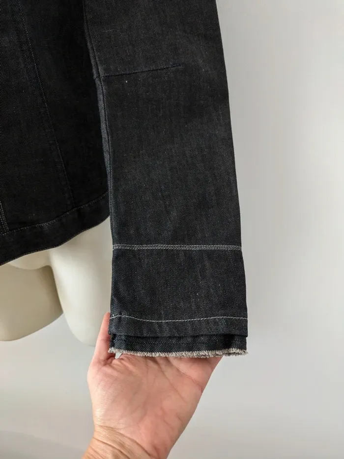 Veste en jean brodée - Marithé + François Girbaud - taille XS - photo numéro 4