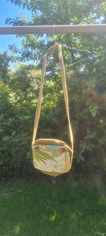 Petit Sac Sacoche tropical Sahara vintage