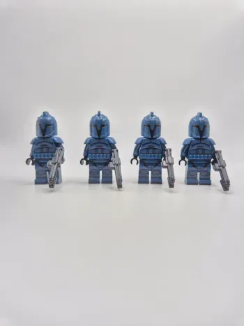 Figurines type lego custom 4 clones gardes du Sénat star wars
