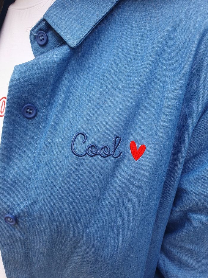 Chemise en jean Narbonne bleu Taille 8 ans - photo numéro 4