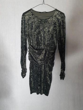 Robe velours zara crocodile