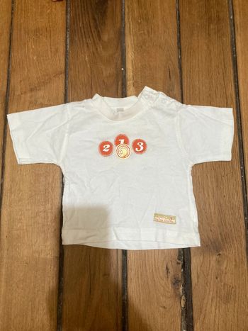 T shirt 1 2 3 naissance Hip hop with me