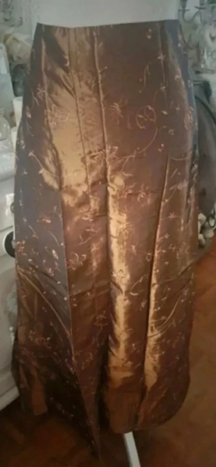 Jupe longue marron Fashion Express Taille 40 Neuve - photo numéro 3