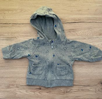 Gilet à capuche dinosaures 6 mois