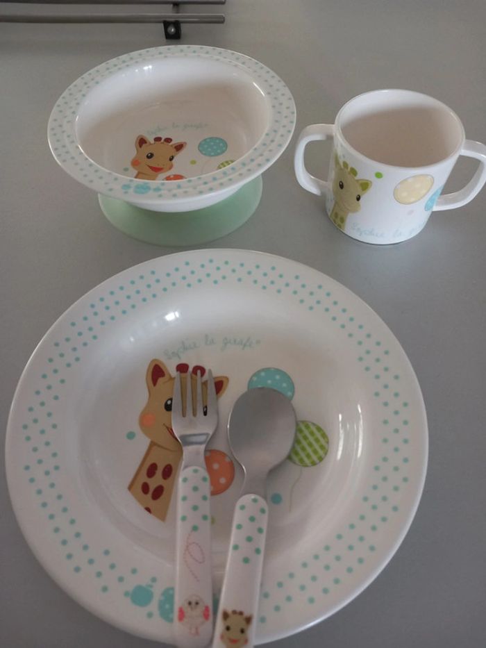 Ensemble de table enfant Sophie la Girafe
