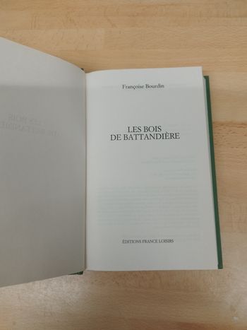 Francoise Bourdin

Les bois de Battandière