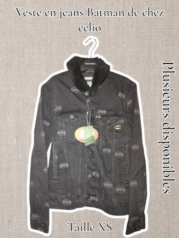 Veste en jean - Batman de chez Celio - Taille XS - Neuf sous blister