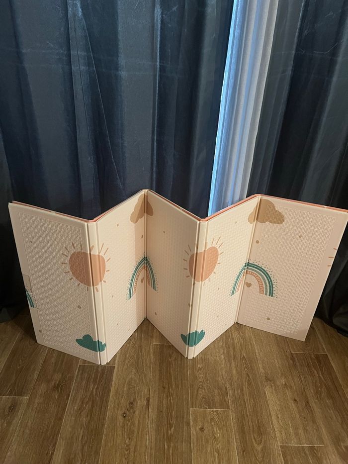 Tapis de jeu pliable réversible bébé neuf - photo numéro 3