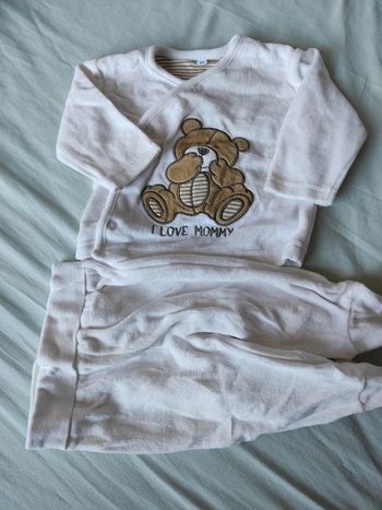 Pyjama 2 pièces velours T1M