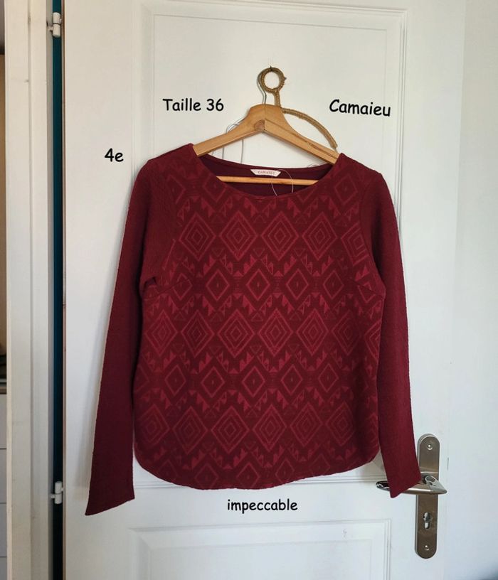 Sweat Camaïeu taille 36 impeccable