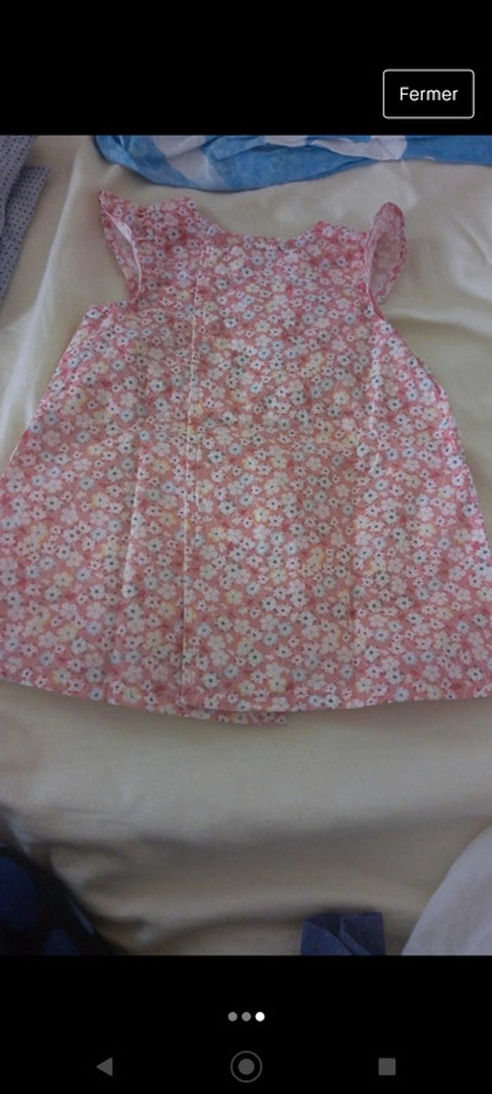 Robe orange fleuri Cadet Rousselle