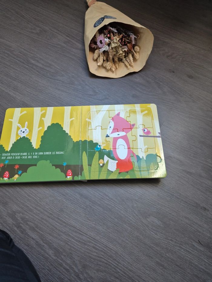 Livre puzzle les animaux de la foret neuf - photo numéro 3