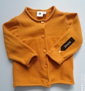 Gillet filles grain de blé