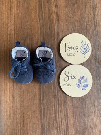 Chaussures 3 6 mois Lulu Castagnette bleues