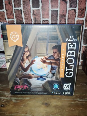 Globe terrestre lumineux interactif 