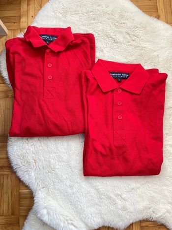 2 polos manches longue en coton taille S compagnie alpine