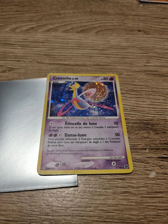 Carte pokémon cresselia HOLO 2/106 fr année 2008 - photo numéro 2